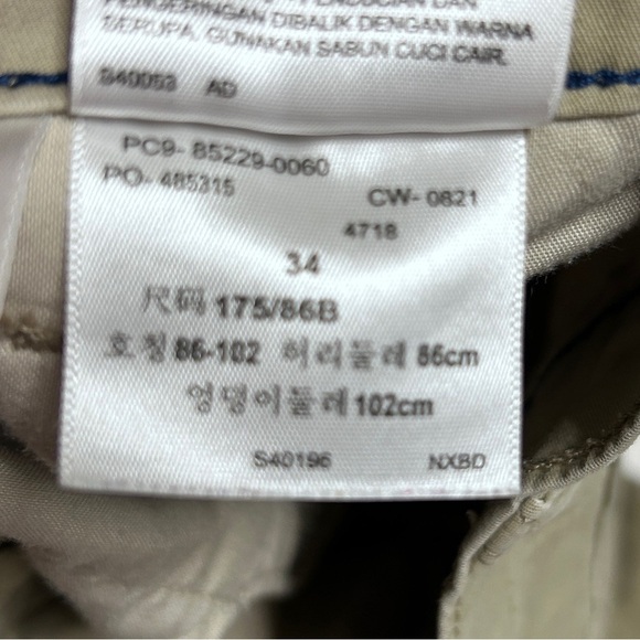 Levi's Men’s Size 34 Shorts XX Chino Tan Flat Front Preppy Casual Skater 9” - Picture 9 of 10